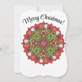 手書きクリスマスマダラカード (裏面)