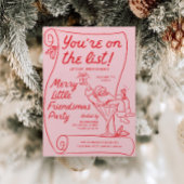 手書きクリスマスリストパーティークリスマスパーティー 招待状