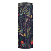 手書きクリスマス花模様:ヴィンテージコレクション タンブラー (裏面)