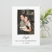 手書きコケット弓ブリデスメイド写真の提案 カード (スタンド正面)