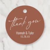 手書きコンテンポラリー感謝テラコッタ フェイバータグ (裏面)