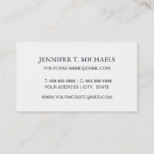 手書きサボテンをスケッチスタイルパターン 名刺 (裏面)