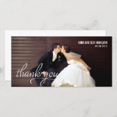 手書きサンキューカード – 白 サンキューカード (正面/裏面)