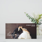 手書きサンキューカード – 白 サンキューカード (スタンド正面)