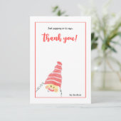 手書きサンタカード サンキューカード (スタンド正面)