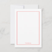 手書きサンタカード サンキューカード (裏面)