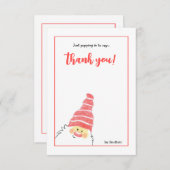 手書きサンタカード サンキューカード (正面/裏面)