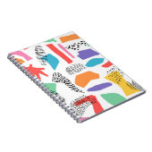 手書きサーフェスデザイン。メンフィス芸術的テクスチャ ノートブック (右側)