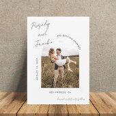 手書きシグネチャースクリプト ボホ フォト ウェディング セーブザデート