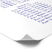 手書きシック結婚シーティングチャート ポスター (角)