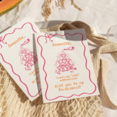 手書きシャンパンタワーブライド・メイド提案 招待状