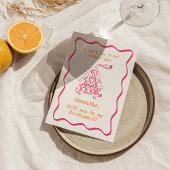 手書きシャンパンタワーブライド・メイド提案 招待状