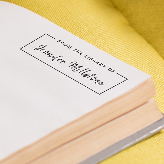 手書きシンプルスクリプト名のライブラリからの セルフインキングスタンプ