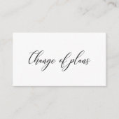 手書きシンプル | の結婚延期 エンクロージャーカード (正面)