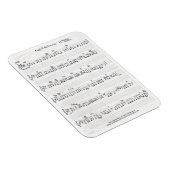 手書きシートミュージックの四角形冷蔵庫用マグネット マグネット (右側)