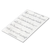手書きシートミュージックメモ帳 ノートパッド (アングル)