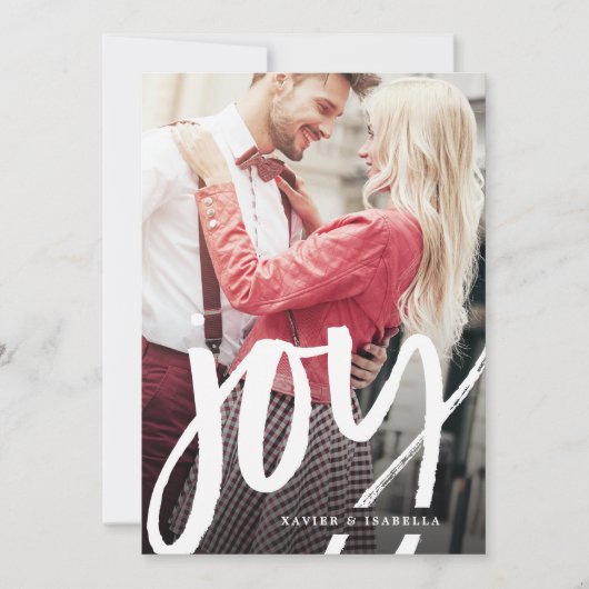 手書きジョイフォトホリデー シーズンカード (正面)