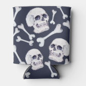 手書きスカルパターン 缶クーラー (正面)