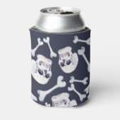 手書きスカルパターン 缶クーラー (缶裏面)