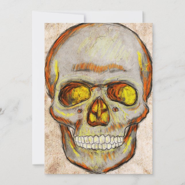 手書きスカル (正面)