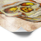 手書きスカル フォトプリント            (角)