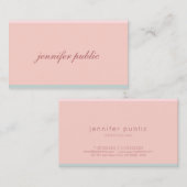 手書きスクリエレガントップグリーンモダンテンプレート 名刺 (正面/裏面)