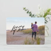 手書きスクリプトの愛の季節フォトカード シーズンカード (スタンド正面)