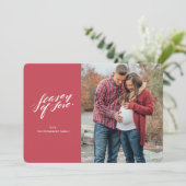 手書きスクリプトの愛の季節フォトカード シーズンカード (スタンド正面)