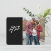 手書きスクリプトの愛の季節フォトカード シーズンカード (スタンド正面)