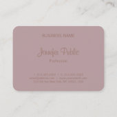 手書きスクリプトエリモダンートデザインテンプレート 名刺 (裏面)