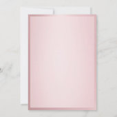 手書きスクリプトエレガントバラ金ゴールドテンプレート ノートカード (裏面)