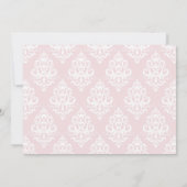 手書きスクリプトオーバーレイフォト誕生 案内状 (裏面)