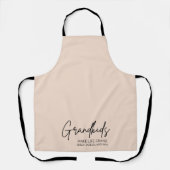 手書きスクリプトグランドキッズが人生を壮大にする エプロン (正面)