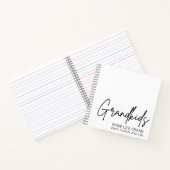 手書きスクリプトグランドキッズが人生を壮大にする ノートブック (内部)