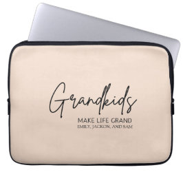 手書きスクリプトグランドキッズが人生を壮大にする ラップトップスリーブ