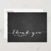 手書きスクリプトシャルボードありがとうはがき ポストカード (正面/裏面)