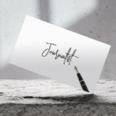 手書きスクリプトジャーナリストの名刺 名刺