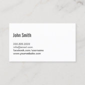 手書きスクリプトジャーナリストの名刺 名刺 (裏面)