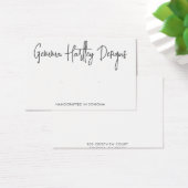 手書きスクリプトタイポグラフィイヤリング表示カード (デスク)