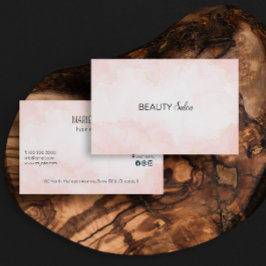 手書きスクリプトタイポグラフィバラ金ゴールドブラック文字 名刺