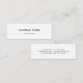 手書きスクリプトテンプレートプロフェッショナルヴィンテージ スキニー名刺 (正面/裏面)