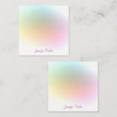 手書きスクリプトトレンディーカラフルテンプレート ノートカード (正面/裏面)