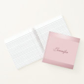 手書きスクリプトバラ金ゴールドのエレガント色 ノートブック (内部)