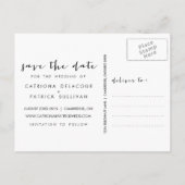 手書きスクリプトフォトポストカードを保存 案内ポストカード (裏面)