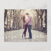 手書きスクリプトフォトポストカードを保存 案内ポストカード (正面)