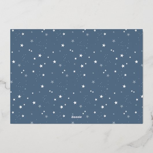 手書きスクリプトフルフォトハヌカー 箔シーズンカード (裏面)