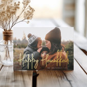 手書きスクリプトフルフォトハヌカー 箔シーズンカード