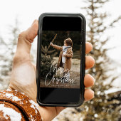 手書きスクリプトメリークリスマス2写真 シーズンカード