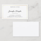 手書きスクリプトモダンデザインプエレガントラン 名刺 (正面/裏面)