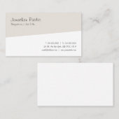 手書きスクリプトモダンミニマルプロフェッショナル 名刺 (正面/裏面)